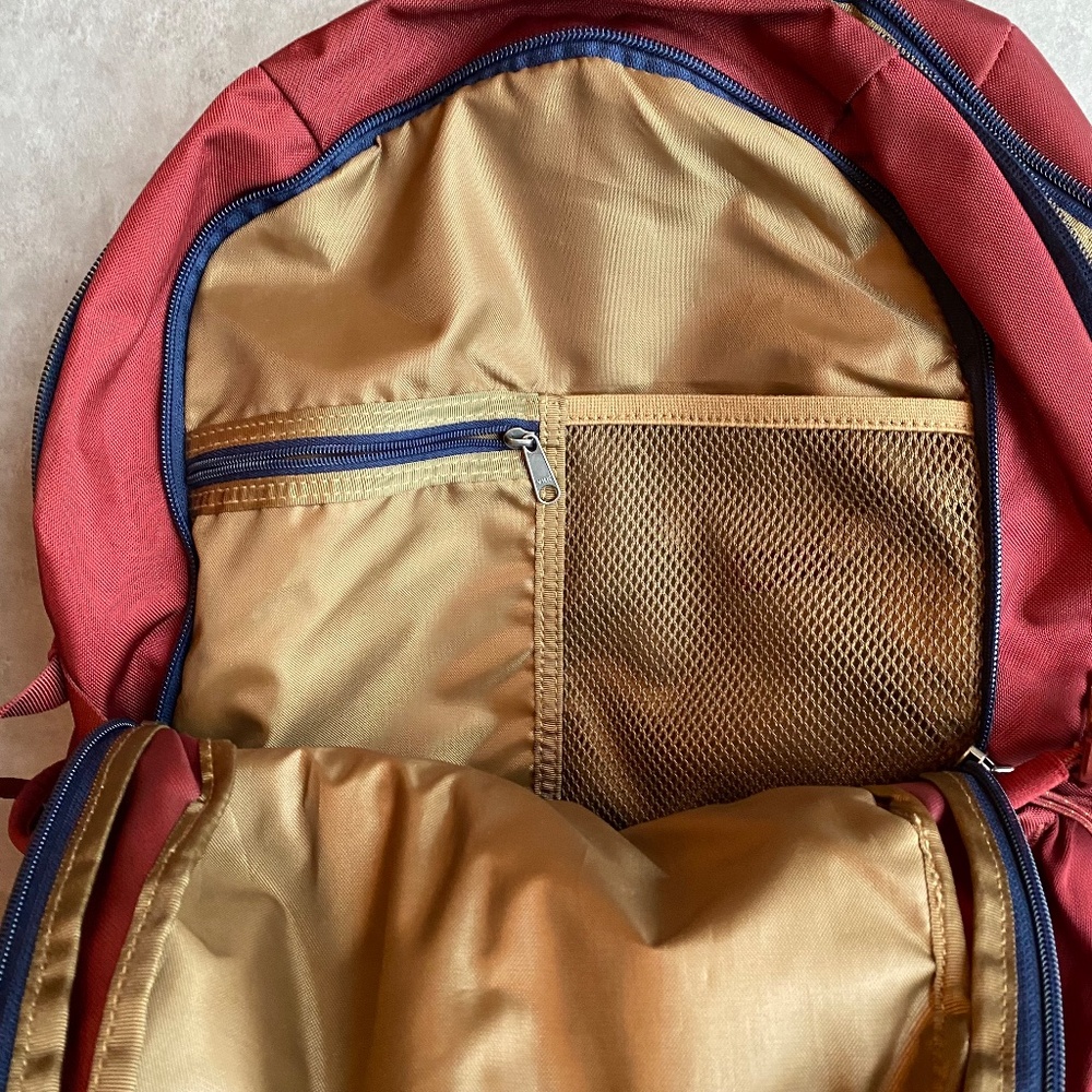 Patagonia Refugio backpack, burgundy-blue-tan, 28L - Picture 7 of 10